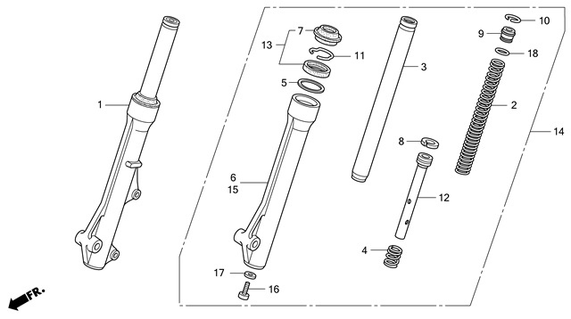F-8 FRONT FORK