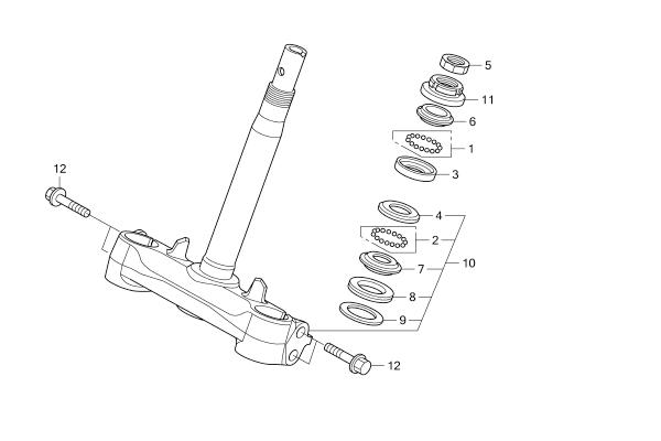 F-6 STEERING STEM