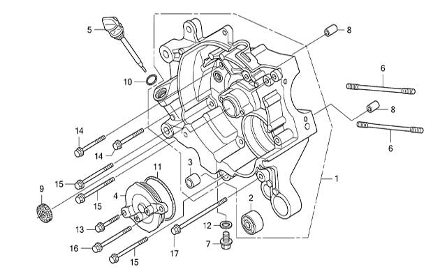 E-7 RIGHT CRANKCASE