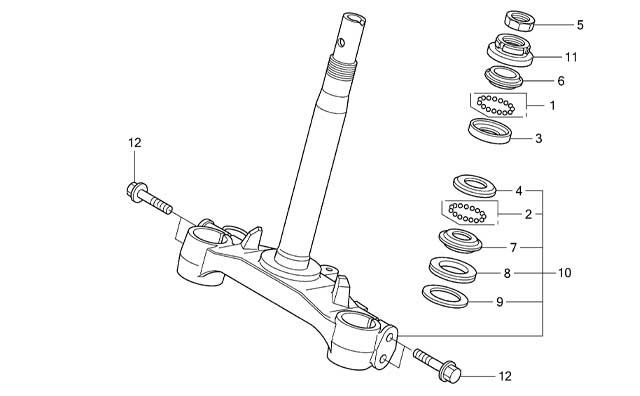 F-6 STEERING STEM