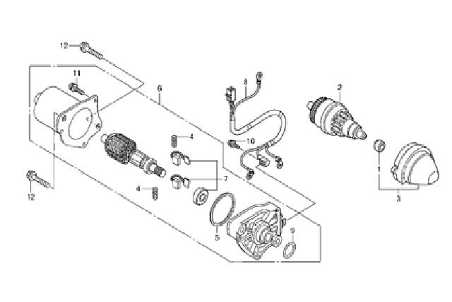 E-12 STARTER MOTOR