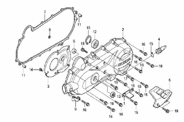 E-13 LEFT CRANKCASE COVER