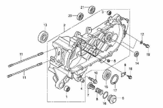 E-17 LEFT CRANKCASE