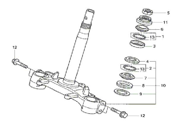 F-6 STEERING STEM