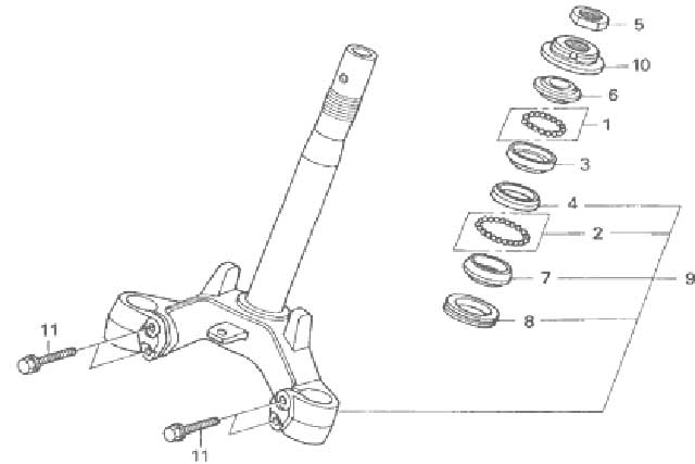 F-6 STEERING STEM