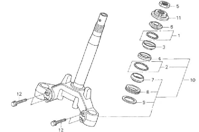 F-6 STEERING STEM