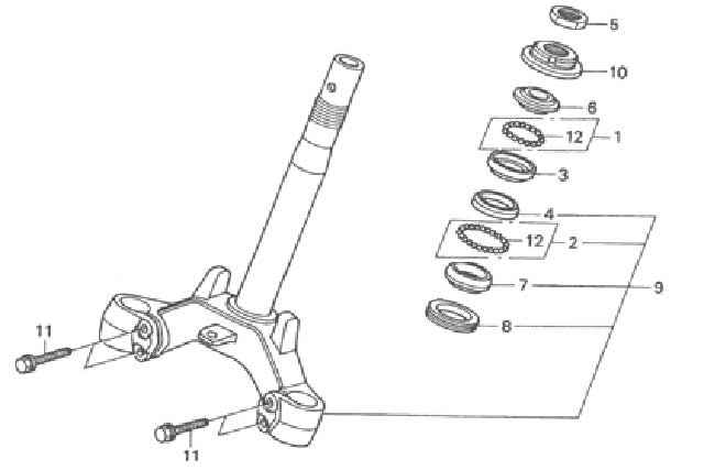 F-6 STEERING STEM