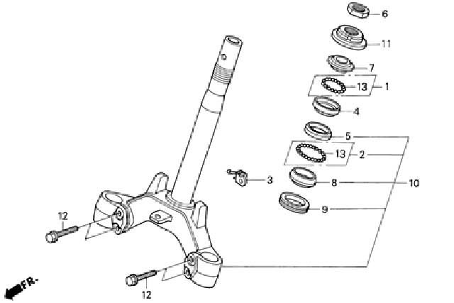 F-6 STEERING STEM