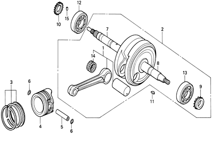 E-14 CRANKSHAFT/PISTON