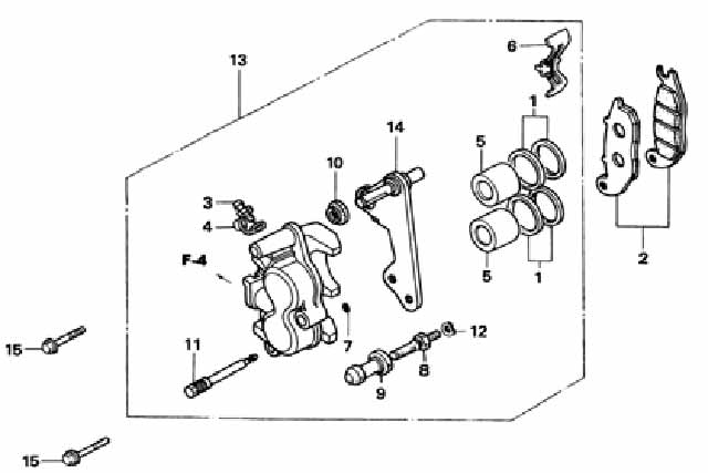 F-9 FRONT BRAKE CALIPER