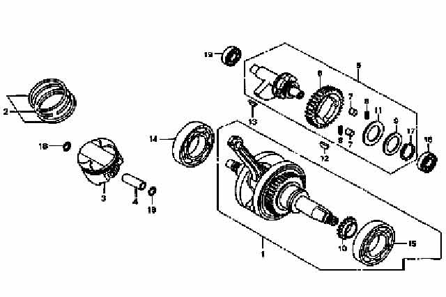 E-15 CRANKSHAFT/PISTON