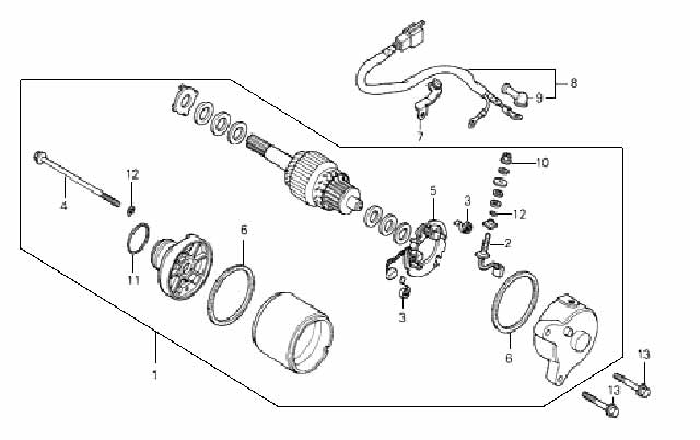 E-13 STARTER MOTOR
