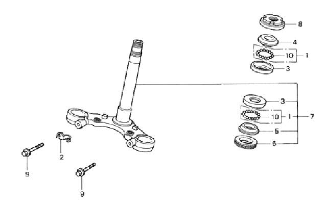 F-6 STEERING STEM