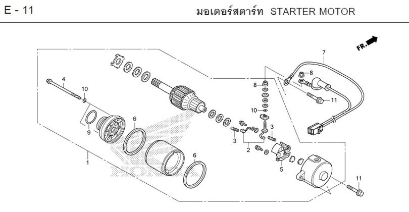 E-11 STARTER MOTOR
