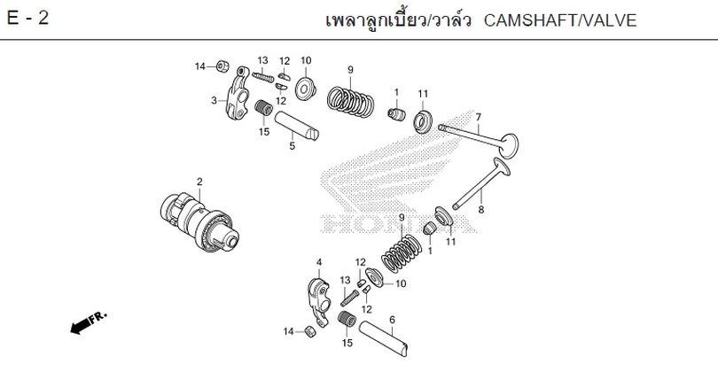 E-2 CAMSHAFT/VALVE