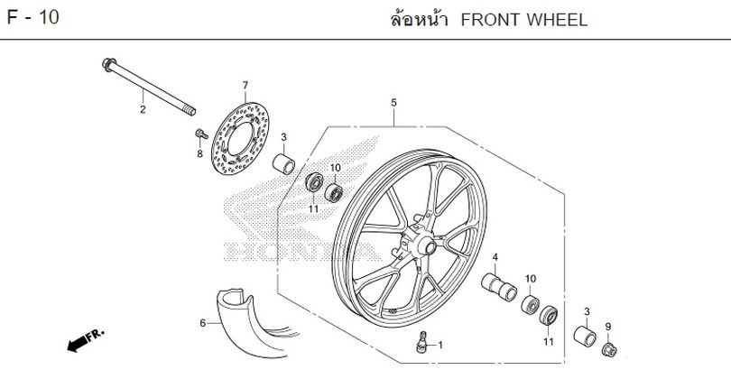 F-10 FRONT WHEEL
