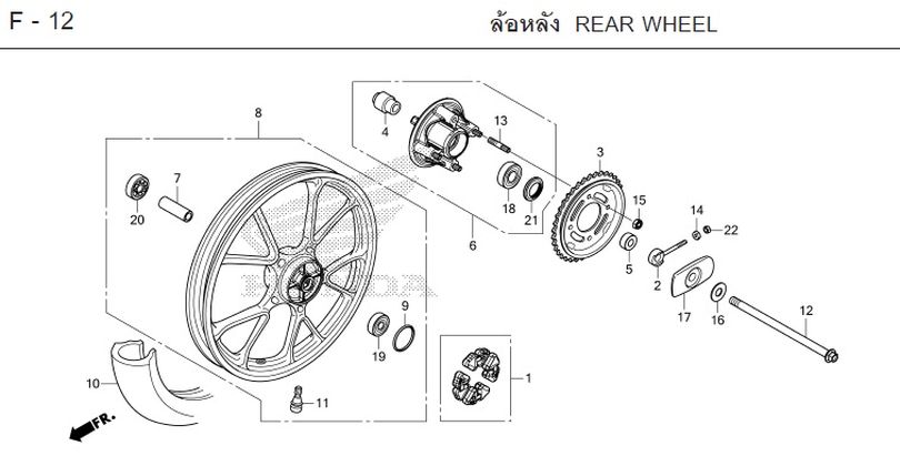 F-12 REAR WHEEL