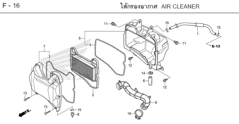 F-16 AIR CLEANER