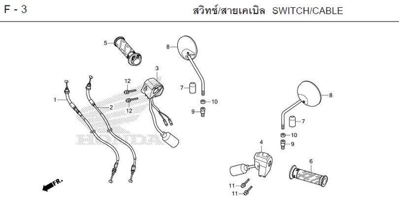 F-3 SWITCH/CABLE