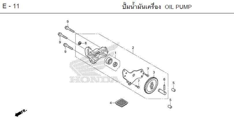 E-11 OIL PUMP