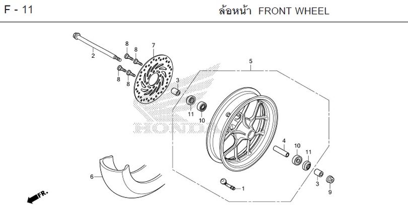 F-11 FRONT WHEEL