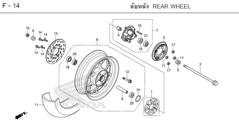 F-14 REAR WHEEL