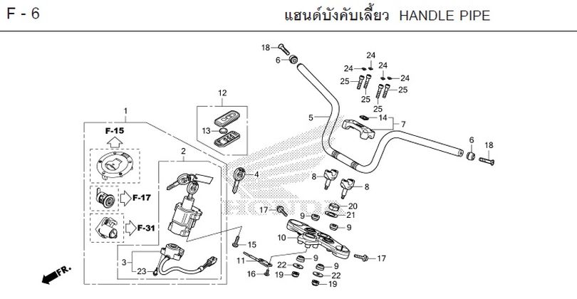 F-6 HANDLE PIPE