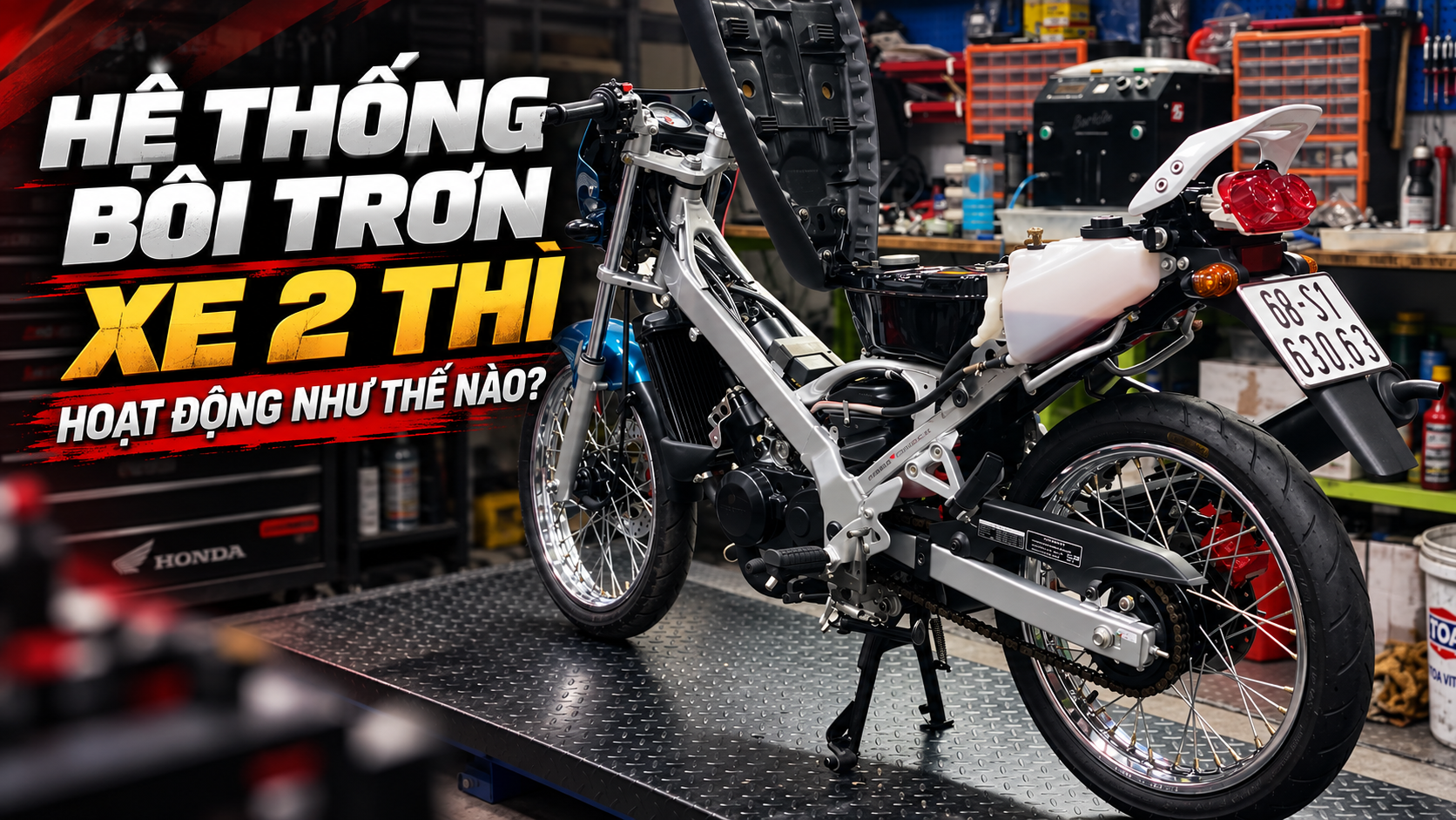 Hệ thống bôi trơn xe 2 thì hoạt động như thế nào? Nguyên lý và cách kiểm tra